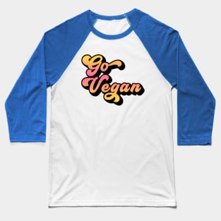 Go Vegan Baseball T-Shirt